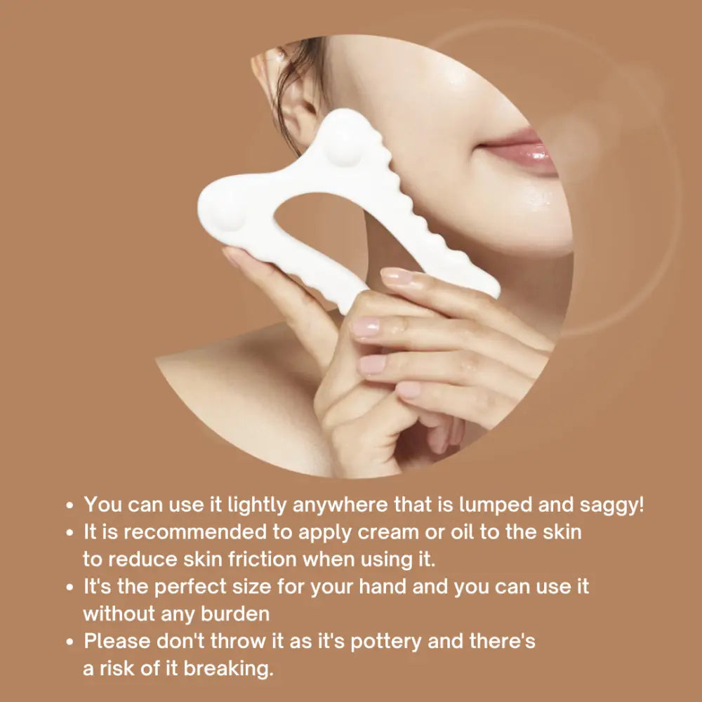 BeaumAnt Self Gua Sha for Face and Body Massage Tool - Cooling Massager