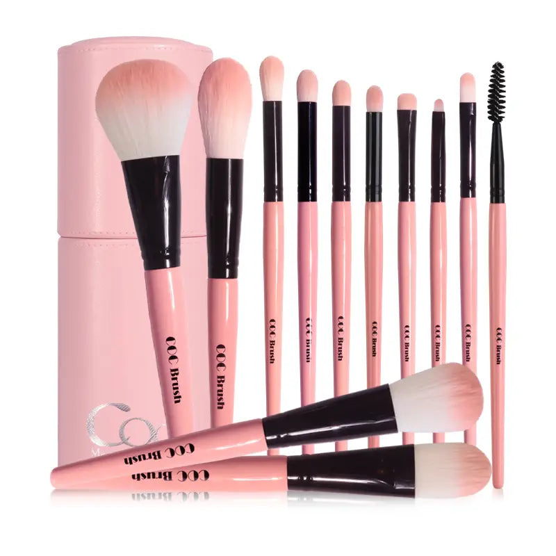 Coringco Cotton Candy Make Up 12P Brush Set Essentials - Makeup Brush Sets