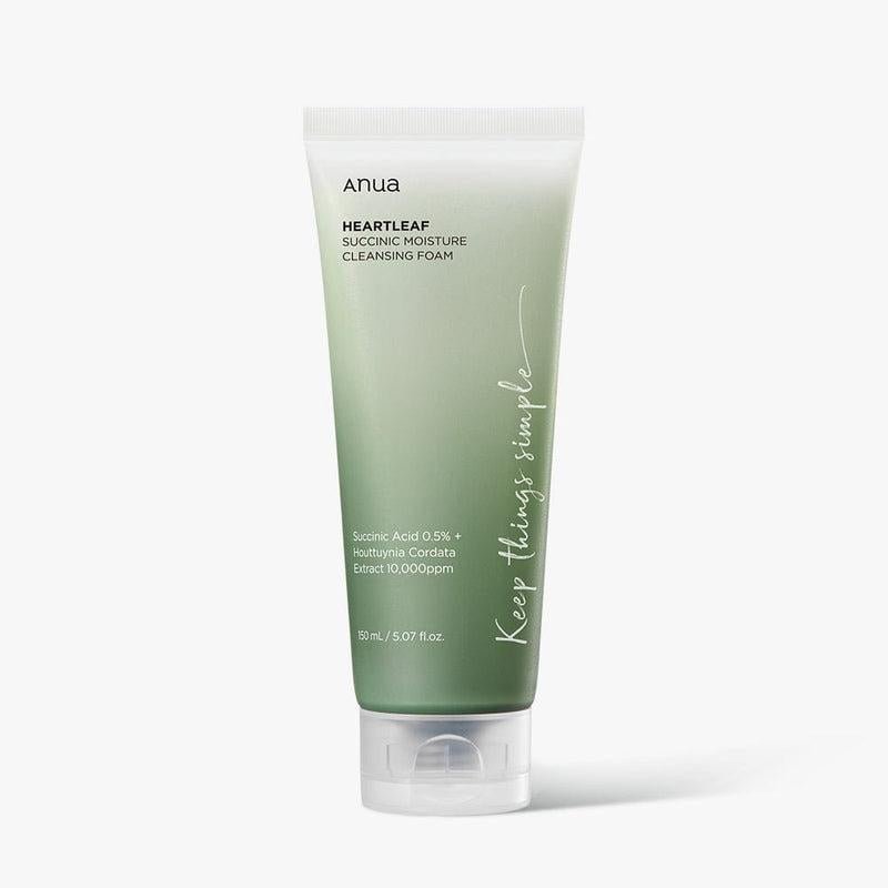 Anua Heartleaf Succinic Moisture Cleansing Foam 150ml - Korean Beauty UK Anua