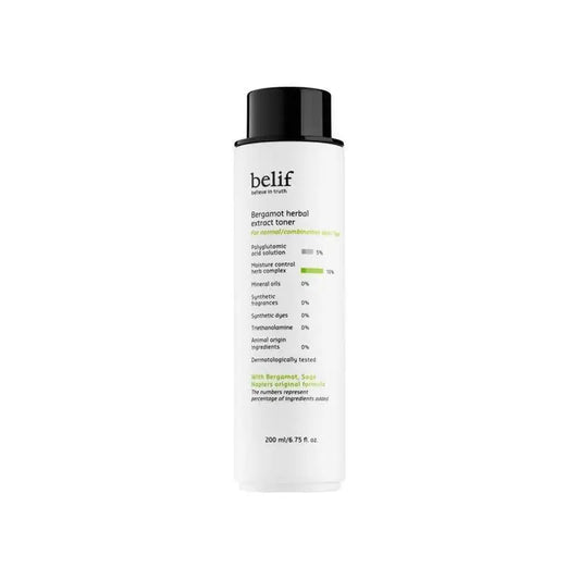 Belif Bergamot herbal extract toner 200 ml