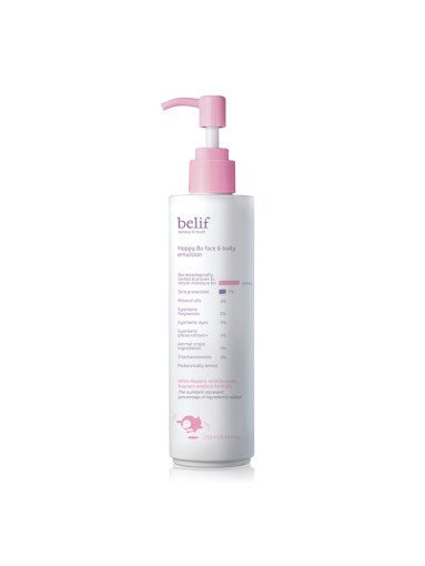 belif Happy Bo Face & Body Emulsion 250ml - Korean Beauty UK Baby Lotion belif