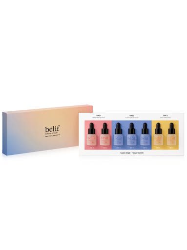 belif Super Drops 7 Days Trial Kit 6ml*7ea - Korean Beauty UK serum belif