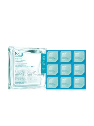 belif Super Drops Multi - 7 Hyaluronic Frozen Serum 5ml*9 Capsules - Korean Beauty UK serum belif