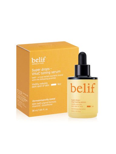 belif Super Drops VitaC Toning Serum 30ml - Korean Beauty UK serum belif