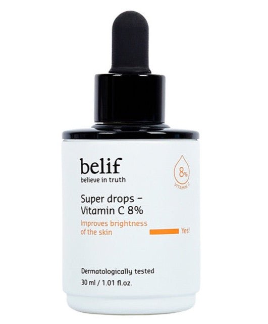 belif Super drops Vitamin C 8% Ampoule 30ml - Korean Beauty UK Ampoule belif