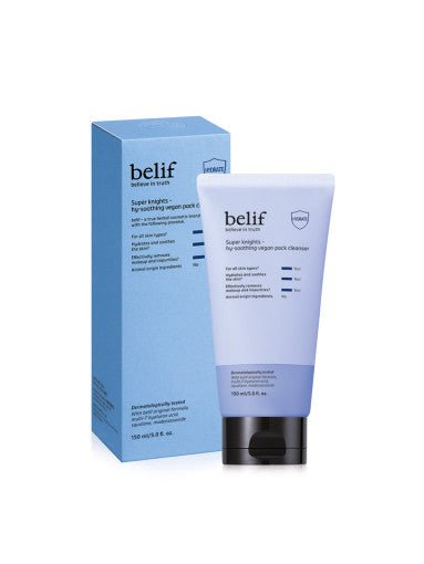 belif Super Knights Hy - soothing Vegan Pack Cleanser 150ml - Korean Beauty UK Cleanser belif