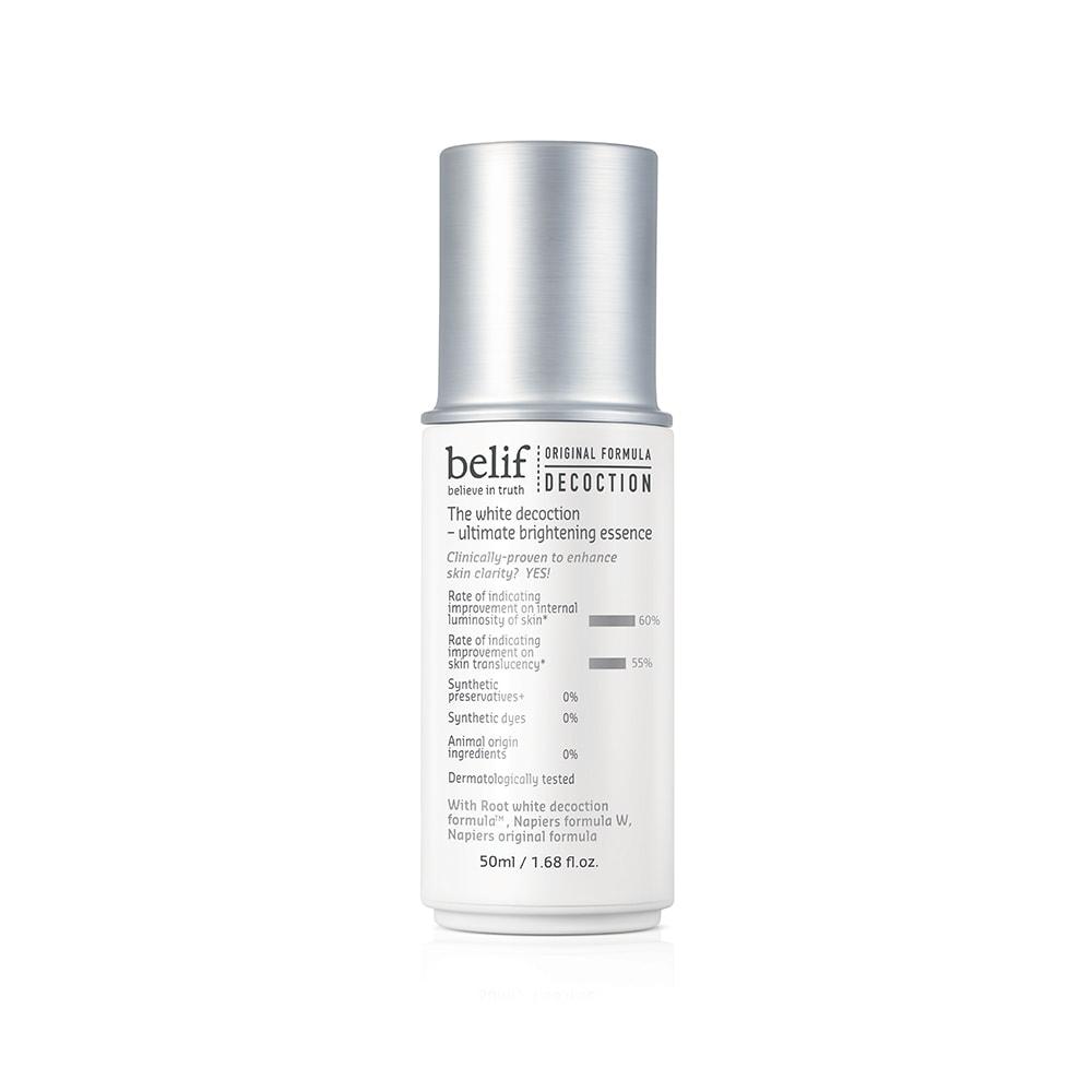 belif The White Decoction – Ultimate Brightening Essence 50ml - Korean Beauty UK Essence belif