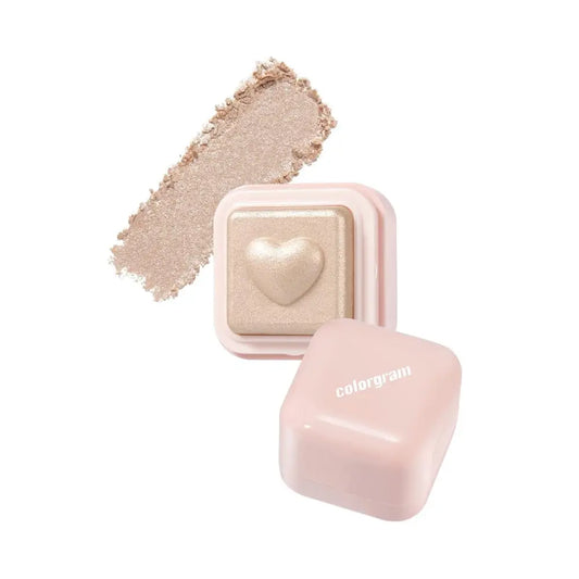 Colorgram Milk Bling Heartlighter 01 Peach Heart Highlighter - Korean Beauty UK colorgram