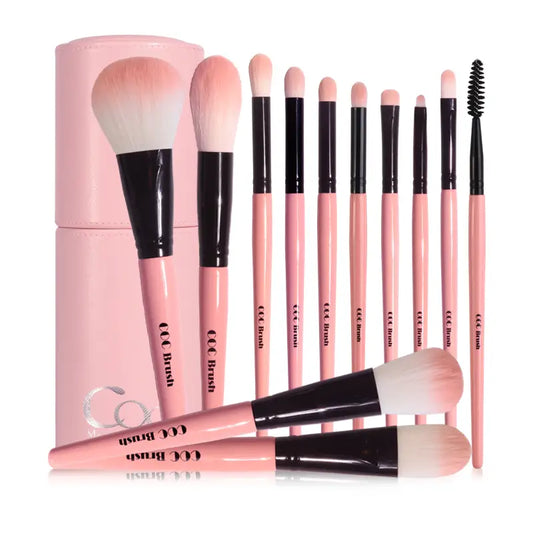 Coringco Cotton Candy Make Up 12P Brush Set Essentials - Makeup Brush Sets
