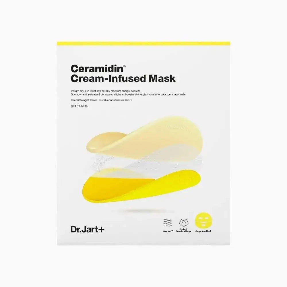 Dr.Jart + Ceramidin Cream-Infused Mask 18g 5 Pieces - 18g