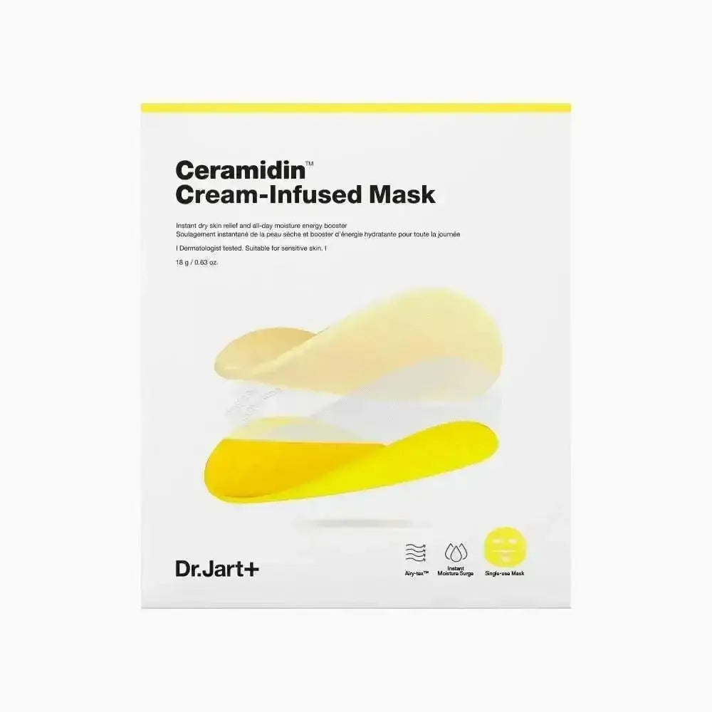 Dr.Jart + Ceramidin Cream-Infused Mask 18g 5 Pieces - 18g