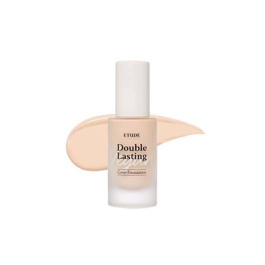 Etudehouse Double Lasting Vegan Cover Foundation 30g No.17C1 Light Vanilla - KBeauty - UK Etude House