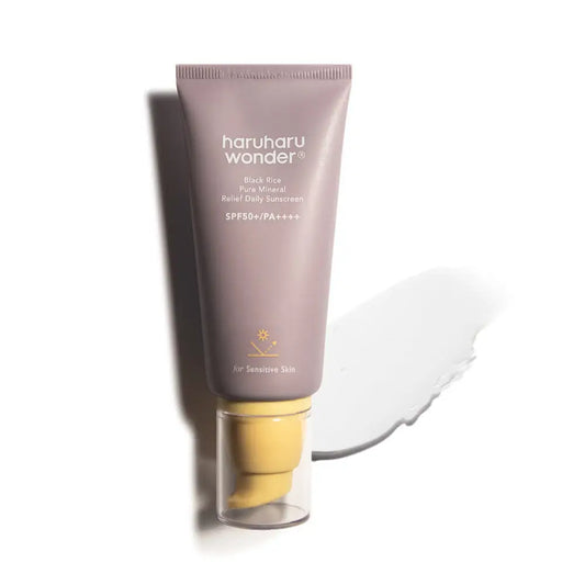 Haruharu Wonder Black Rice Mineral Relief Sunscreen SPF50 + 50ml for Sensitive Skin - 50ml