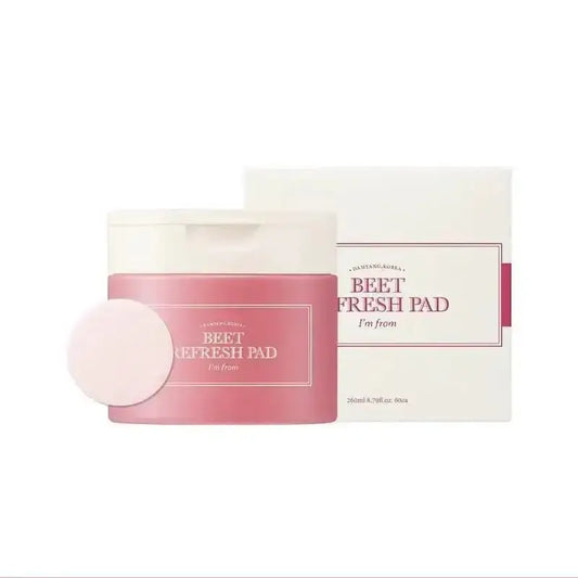 ImFrom Beet Refresh Pad 60 Sheets for Hydrated Skin - 60 sheets - Hydrating Pads