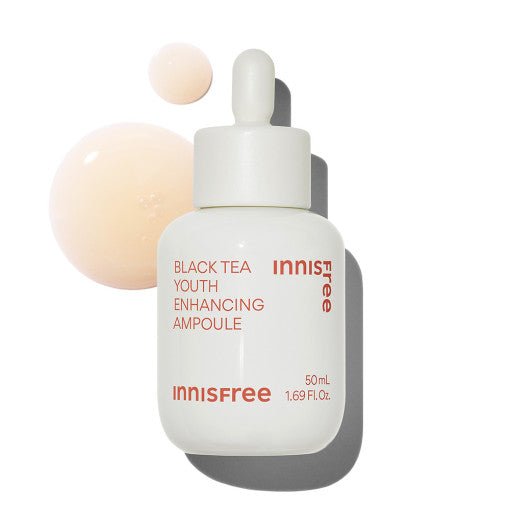 innisfree Black Tea Youth Enhancing Ampoule 50ml (Black Tea + Adenosine) - Korean Beauty UK Ampoule innisfree