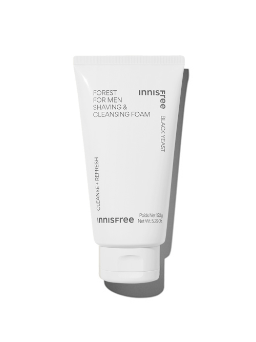 innisfree Forest For Men Shaving & Cleansing Foam 150g - Korean Beauty UK Cleansing Foam for Men innisfree