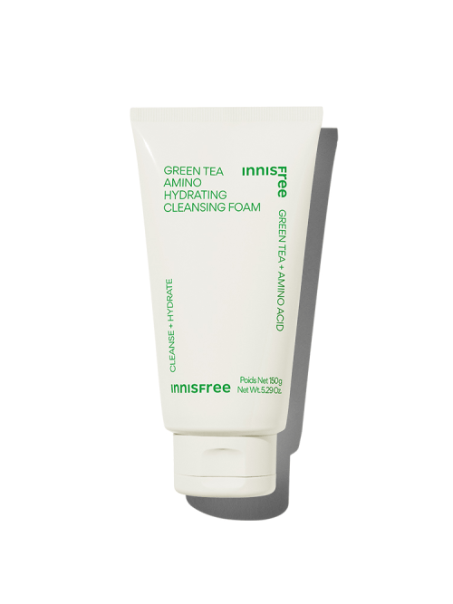 innisfree Green Tea Amino Hydrating Cleansing Foam 150g - Korean Beauty UK Cleansing Foam innisfree