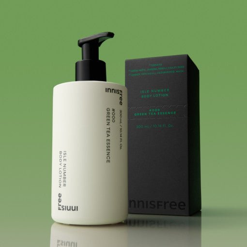 Innisfree Isle Number Body Lotion 300ml #Green Tea Essence - Korean Beauty UK Baby Lotion innisfree