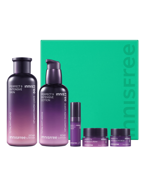 Innisfree Perfect 9 Intensive Skincare Set - Korean Beauty UK Skincare SET innisfree