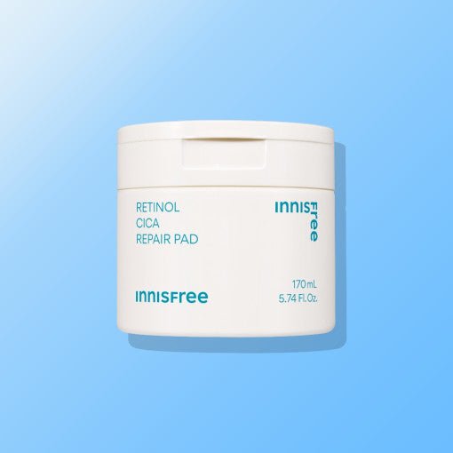 innisfree Retinol Cica Repair Pad 170ml (60 Pads) - Korean Beauty UK Toner Pad innisfree