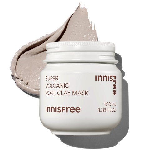 innisfree Super Volcanic Pore Clay Mask 100ml (Pore Clearing Solution) - Korean Beauty UK Facial Mask innisfree