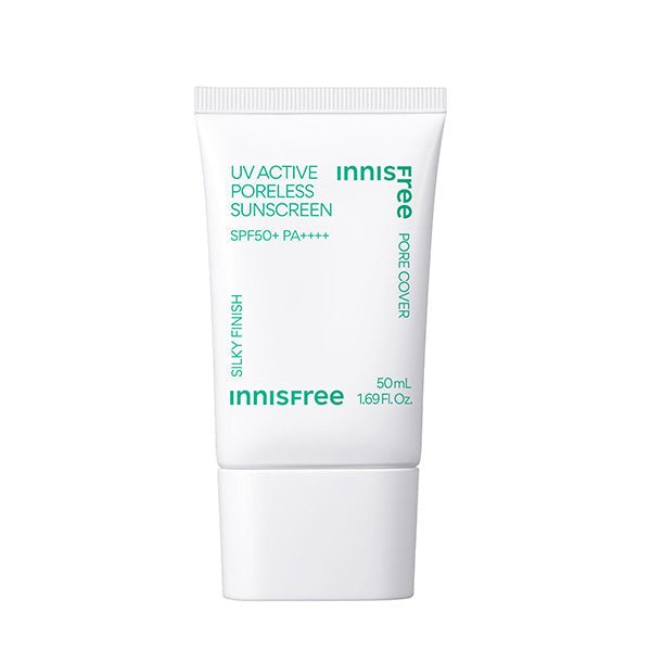 innisfree UV Active Poreless Sunscreen 50ml SPF50+ PA++++ - Korean Beauty UK Sunscreen innisfree