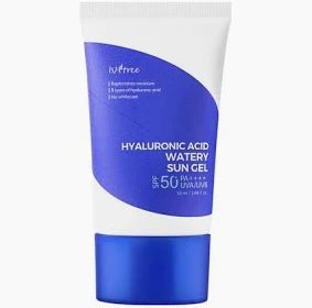 Isntree Hyaluronic Acid Watery Sun Gel 50ml for Moisture and UV Protection - Korean Beauty UK Isntree