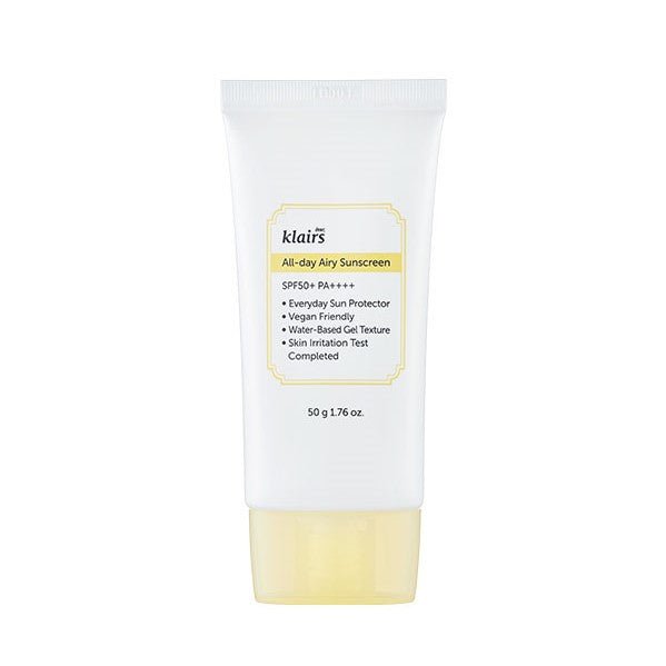 Klairs All Day Airy Sunscreen 50ml Daily UV Protection - KBeauty - UK Klairs