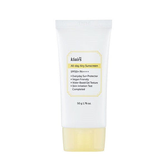 Klairs All Day Airy Sunscreen 50ml Daily UV Protection - KBeauty - UK Klairs