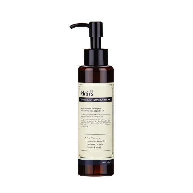 Klairs Gentle Black Deep Cleansing Oil 150ml for Sensitive Skin - KBeauty - UK mwd1un - sz