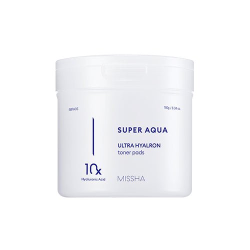 Missha Super Aqua Ultra Hyalron Toner Pads 180g 90pcs - KBeauty - UK Hydrating Pads Missha