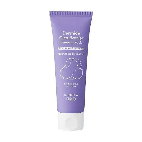 PURITO Dermide Cica Barrier Sleeping Pack 80ml for Hydrated Skin - 80ml