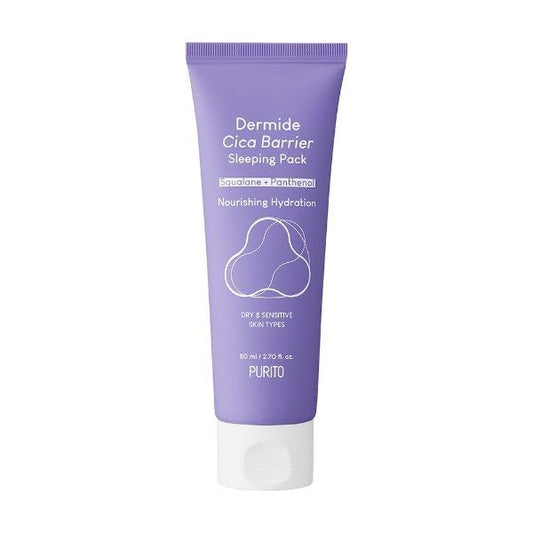 PURITO Dermide Cica Barrier Sleeping Pack 80ml for Hydrated Skin - KBeauty - UK Purito