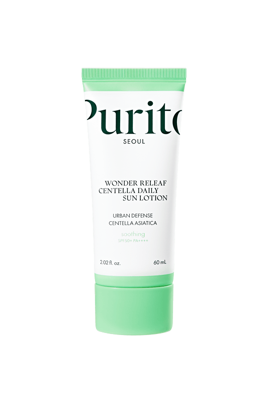 PURITO Wonder Releaf Centella Daily Sun Lotion SPF50 PA++++ 60ml - KBeauty - UK Purito