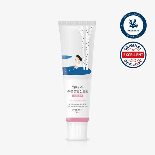 ROUNDLAB Birch Juice Moisturizing Tone Up Sunscreen SPF50 PA++++ 50ml - KBeauty - UK Round Lab