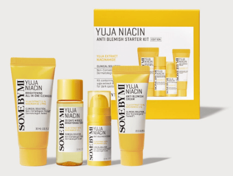 SomeByMi Yuja Niacin Anti Blemish Starter Kit Travel Set - KBeauty - UK Some By Mi