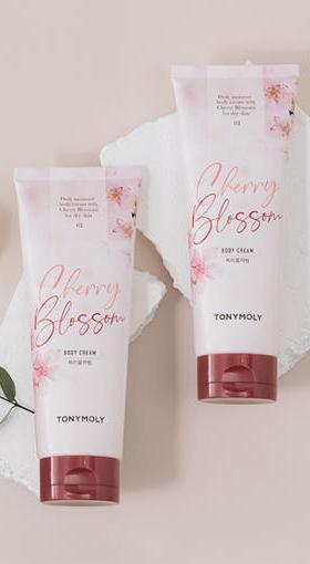 TONYMOLY Cherry Blossom Body Cream 250ml - Korean Beauty UK Body Cream TONYMOLY