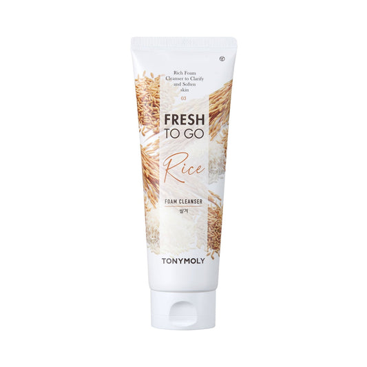 TONYMOLY Fresh To Go Rice Foam Cleanser 170ml - Korean Beauty UK Cleansing Foam TONYMOLY