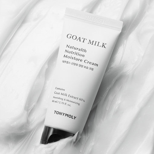 TONYMOLY Goat Milk Naturalth Nutrition Moisture Cream 80ml - Korean Beauty UK Cream TONYMOLY