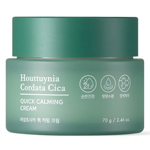 TONYMOLY Houttuynia Cordata Cica Quick Calming Cream 70g - Korean Beauty UK Cream TONYMOLY