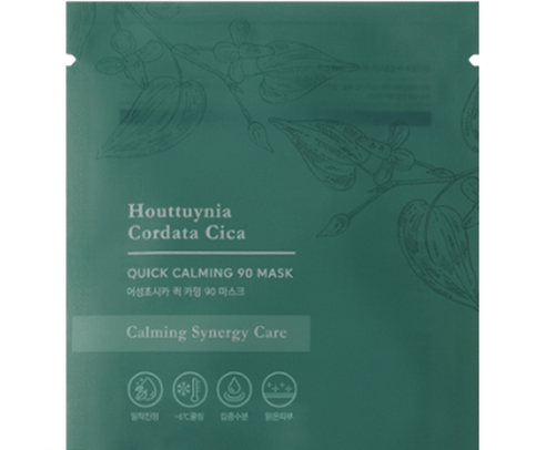 TONYMOLY Houttuynia Cordata Cica Quick Calming Mask 20ml X 10ea - Korean Beauty UK Facial Mask TONYMOLY