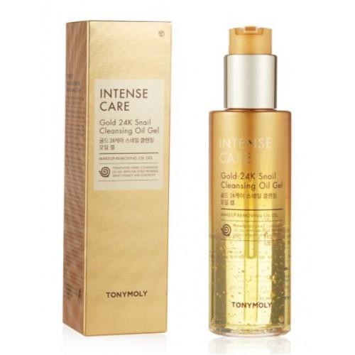 TONYMOLY Intense Care Gold 24k Snail Cleansing Oil Gel 190ml - Korean Beauty UK CLEANSING OIL TONYMOLY