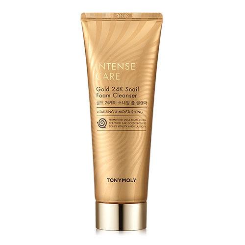 TONYMOLY Intense Care Gold 24k Snail Foam Cleanser 150ml - Korean Beauty UK Cleansing Foam TONYMOLY