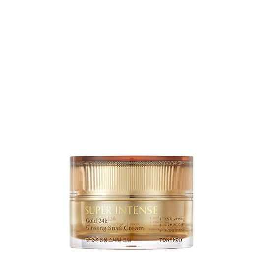 TONYMOLY SUPER INTENSE Gold 24K Ginseng Snail Cream 50ml - Korean Beauty UK Cream TONYMOLY