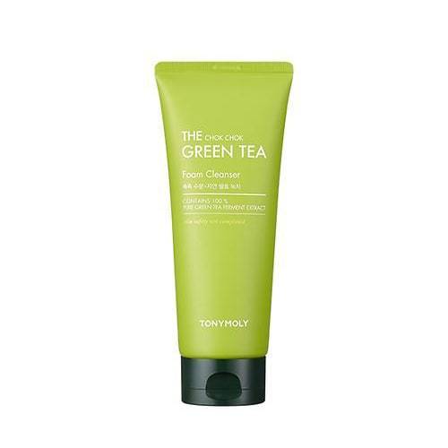 TONYMOLY The Chok Chok Green Tea Foam Cleanser 200ml - Korean Beauty UK Cleansing Foam TONYMOLY