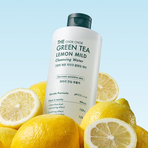 TONYMOLY The Chok Chok Green Tea Lemon Mild Cleansing Water 300ml - Korean Beauty UK Cleansing Water TONYMOLY