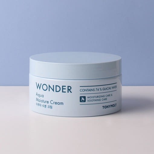 TONYMOLY Wonder Aqua Moisture Cream 300ml - Korean Beauty UK Cream TONYMOLY